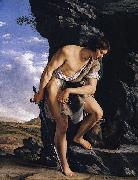 Orazio Gentileschi David Contemplating the Head of Goliath oil painting